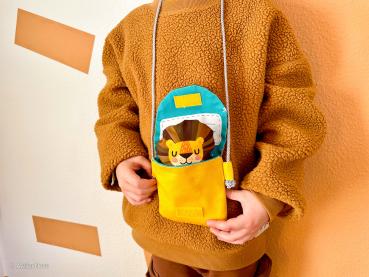 Preview: Tierbeutel Löwe by Käselotti Panel ca. 80cm 